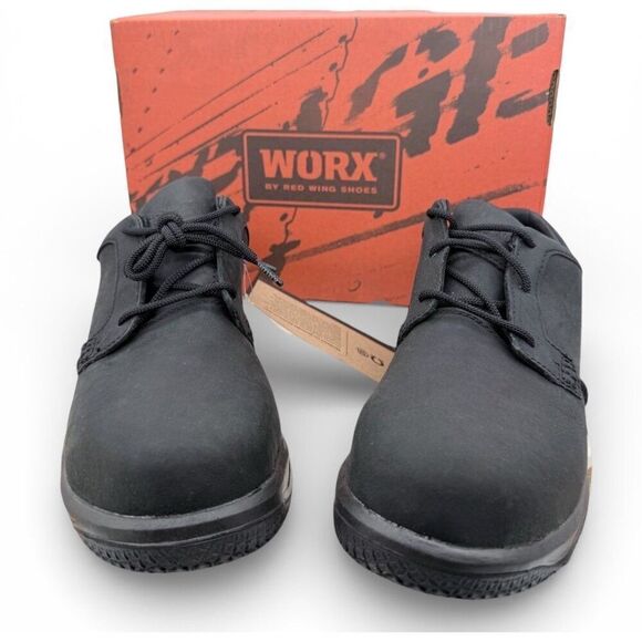 Red Wing WORX 5923 Men 9.5 Work Boot Oxford Shoes Black EH Zinc Non-Metallic Toe main image 4